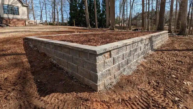 Retaining Wall To Create A Kids Play Area