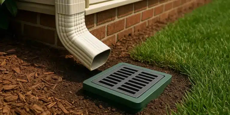 solve pooling water with catch basins