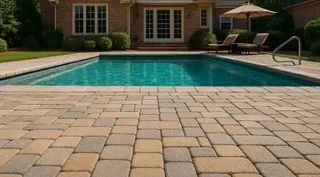 Paver Pool Deck Installation