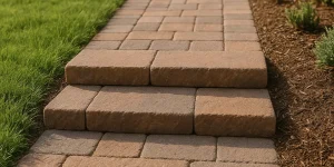 keeping paver steps from sinking