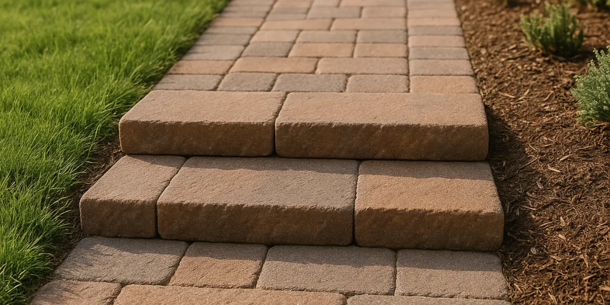 keeping paver steps from sinking