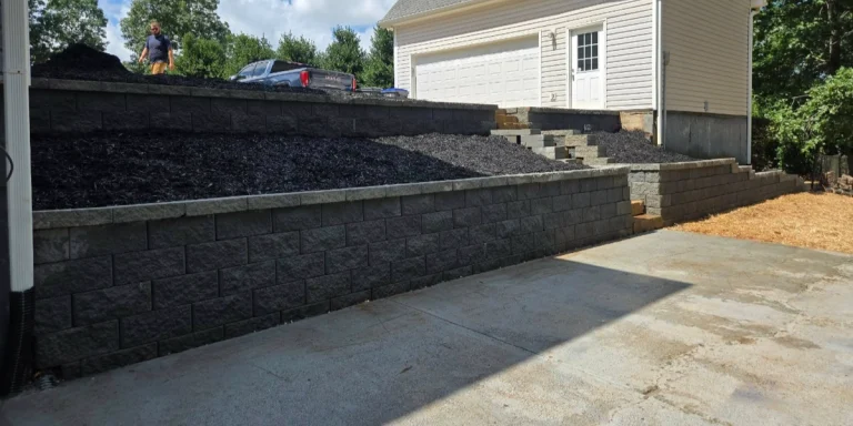 boulder vs segmental block wall in Aubrun, GA
