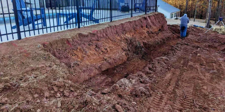Jefferson backyard erosion control