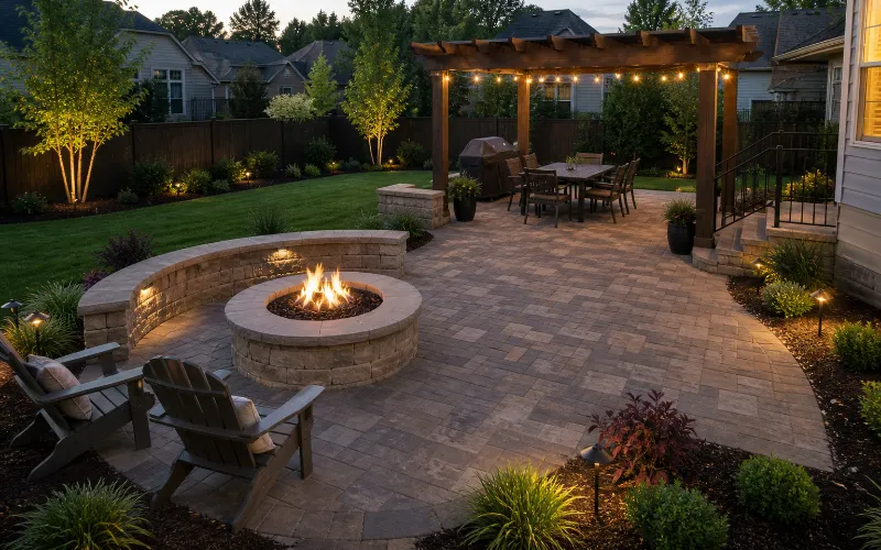 Backyard Paver Patio Design and Installation