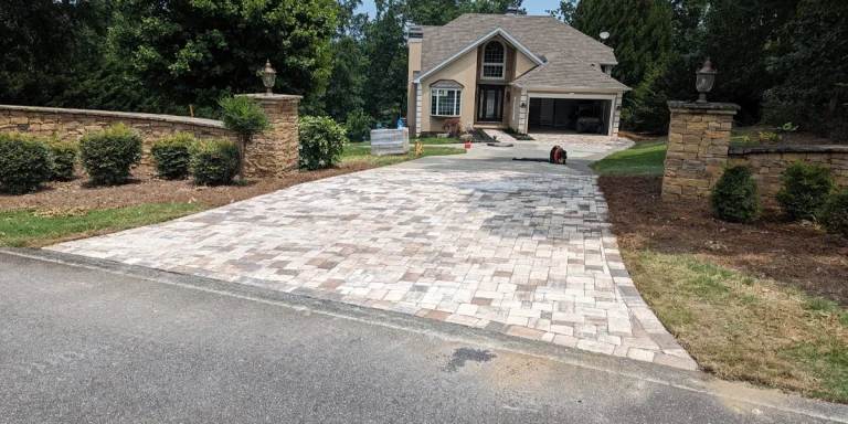 Dacula driveway retaining wall replacement