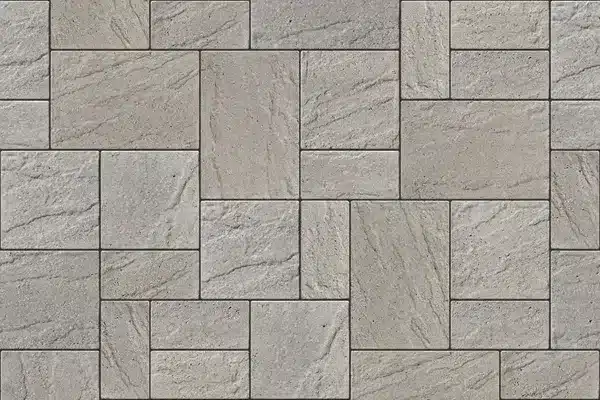 Techo-Bloc Eva Slate Shale Gray paver installation